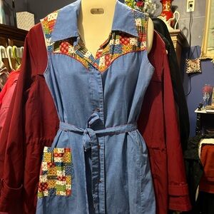 1970’s Vintage Sears Pearl snap dress size 14